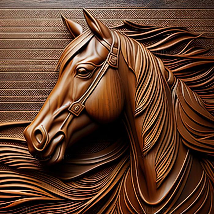 3D model st Comanche horse famous animal (STL)